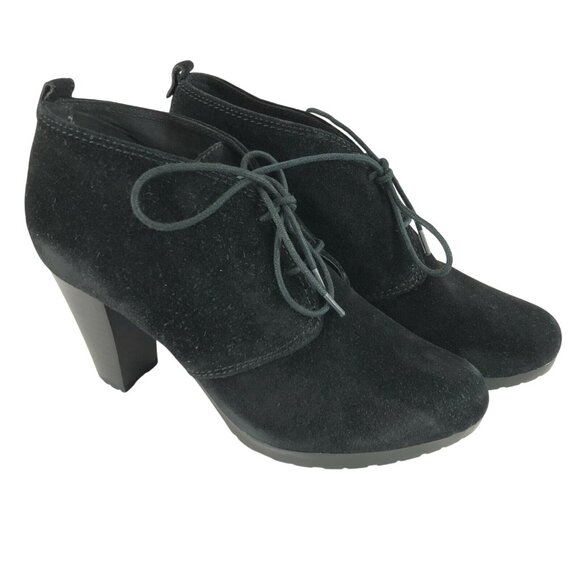 Giani Bernini Shoes - Giani Bernini Womens Ankle Boots Heels Lace Up Suede Black Size 10